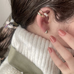 ciite' シーテ イヤーカフ 【 金属アレルギー対応 】ミニパールイヤーカフ サージカルステンレス