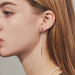 ciite' シーテ ピアス（両耳用） 【 金属アレルギー対応 】 ノットチェーンピアス サージカルステンレス (両耳用)