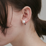 ciite' シーテ イヤリング 【 金属アレルギー対応 】 シンプルパールイヤリング サージカルステンレス (両耳用)