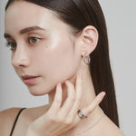ciite' シーテ ピアス（両耳用） 【 金属アレルギー対応 】 シンプルフープイヤリング 3ペアセット サージカルステンレス (両耳用)