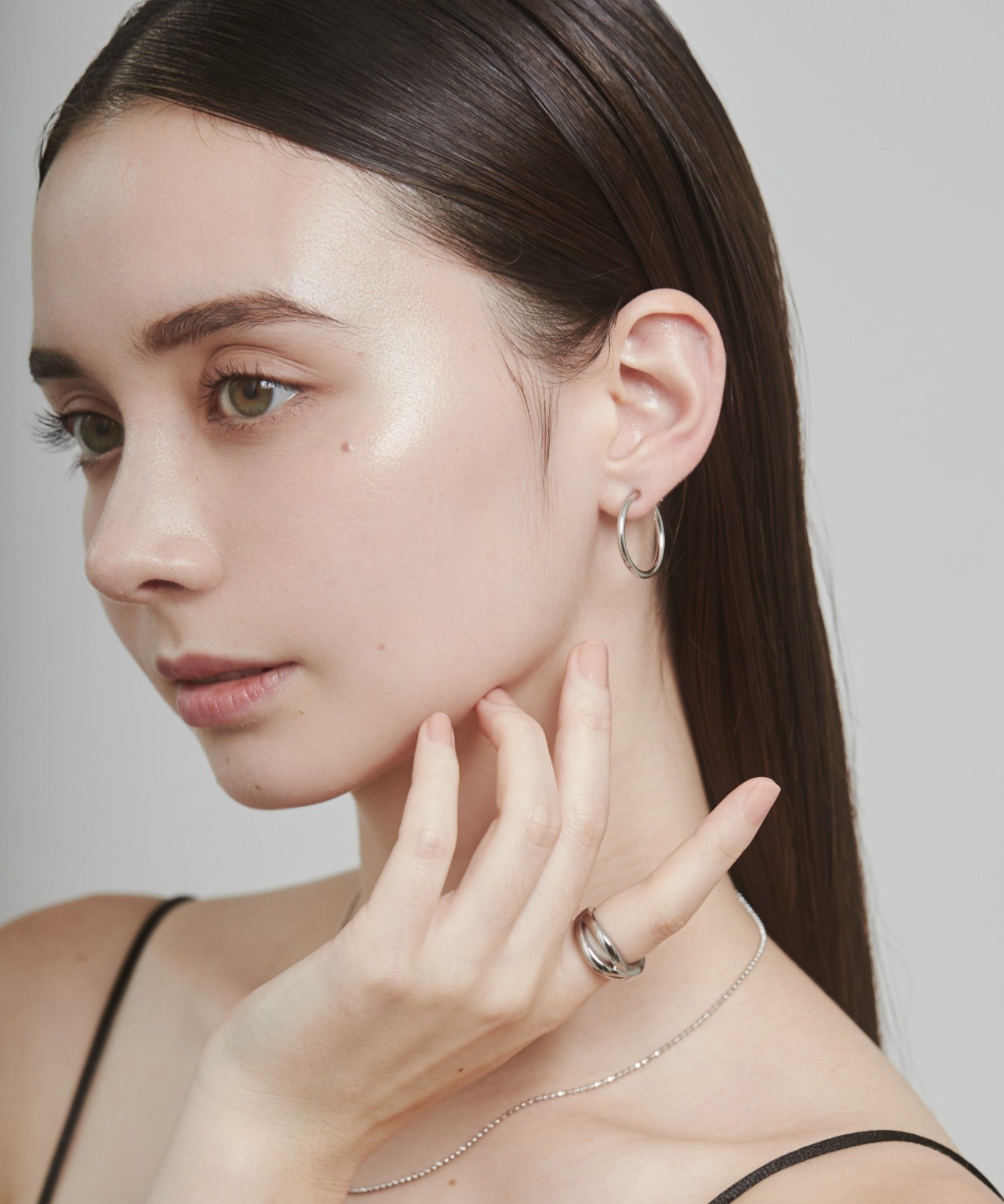 ciite' シーテ ピアス（両耳用） 【 金属アレルギー対応 】 シンプルフープイヤリング 3ペアセット サージカルステンレス (両耳用)