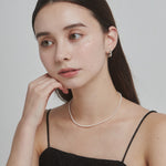 ciite' シーテ ネックレス 【 金属アレルギー対応 】 シンプルパールネックレス サージカルステンレス