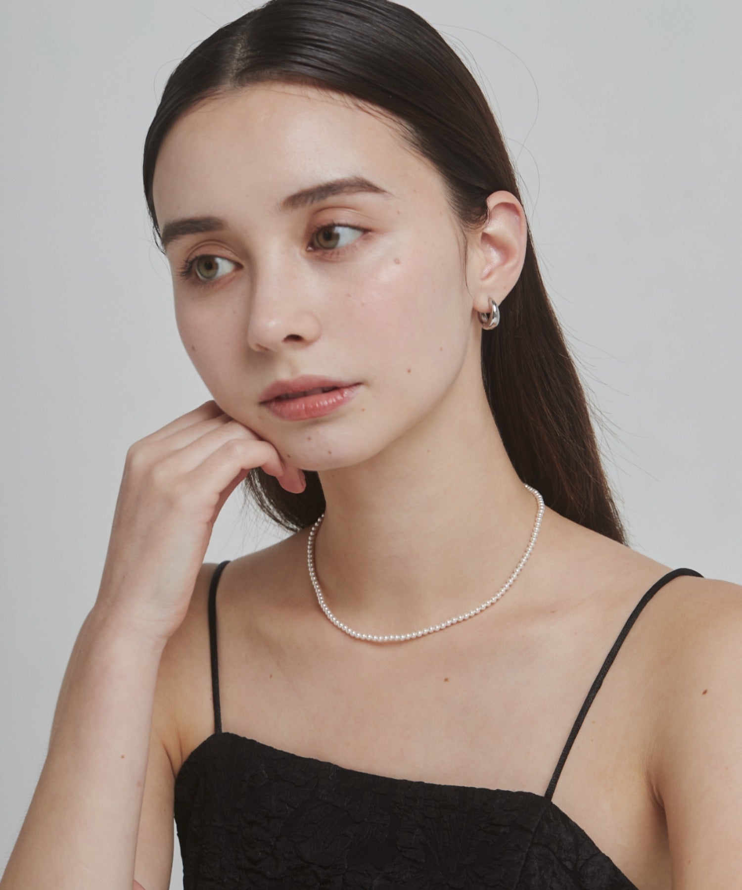 ciite' シーテ ネックレス 【 金属アレルギー対応 】 シンプルパールネックレス サージカルステンレス