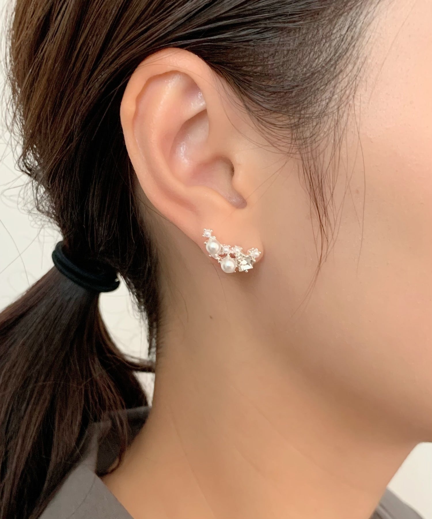 ciite' シーテ ピアス（両耳用） パールビジューピアス (両耳用)