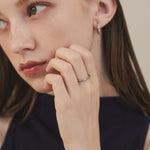 ciite' シーテ リング 【 金属アレルギー対応 】 シンプルビジューリング サージカルステンレス