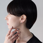 ciite' シーテ イヤリング シリコン付 ノットデザイン イヤリング