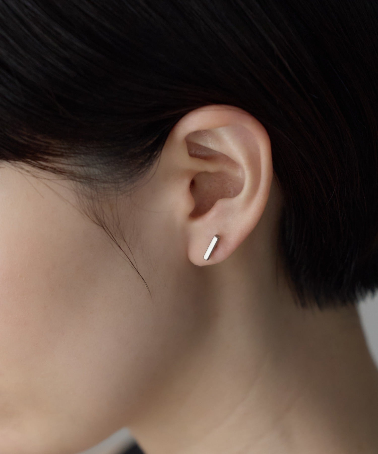 ciite' シーテ ピアス（両耳用） 【金属アレルギー対応】レクタングルバー ピアス