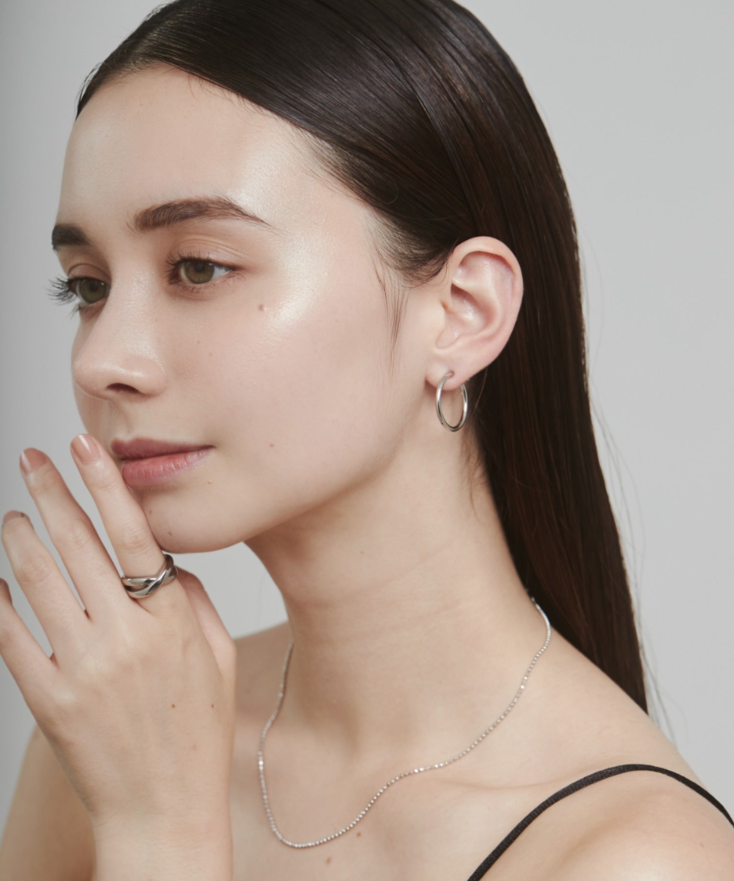 ciite' シーテ ピアス（両耳用） 【 金属アレルギー対応 】 シンプルフープイヤリング 3ペアセット サージカルステンレス (両耳用)