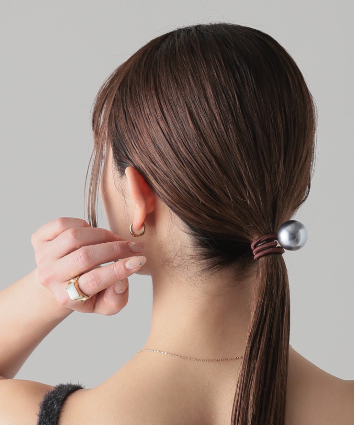 ciite' シーテ ヘアゴム 【4色展開】 ビッグパール ヘアゴム