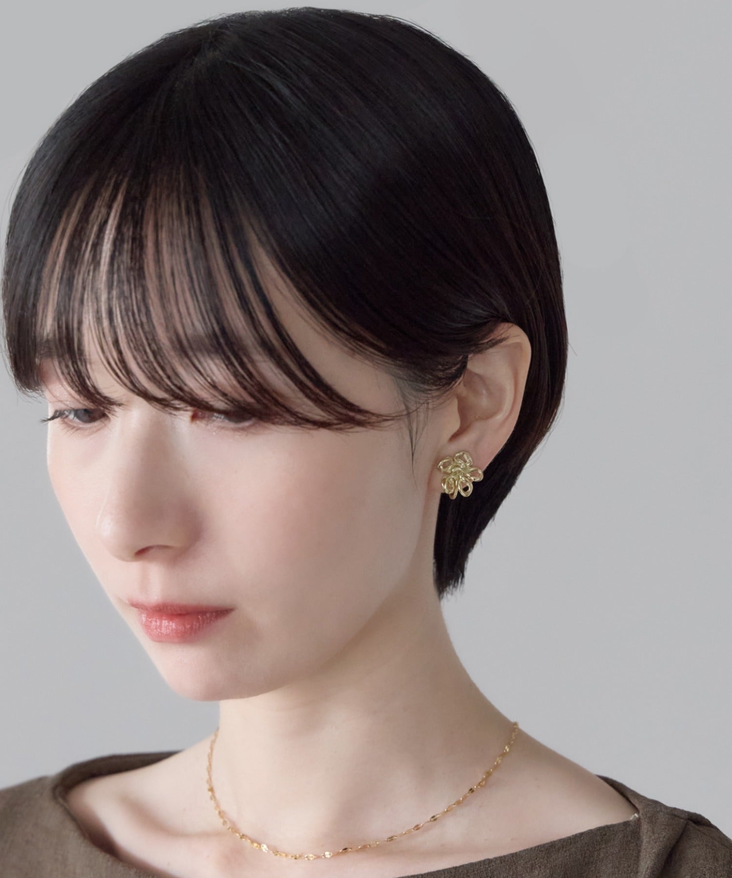 ciite' シーテ イヤリング シリコン付 フラワーデザイン イヤリング
