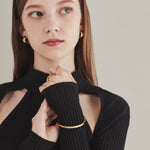 ciite' シーテ ブレスレット 【 金属アレルギー対応 】 ハートビジュー シンプルブレスレット / バングル サージカルステンレス