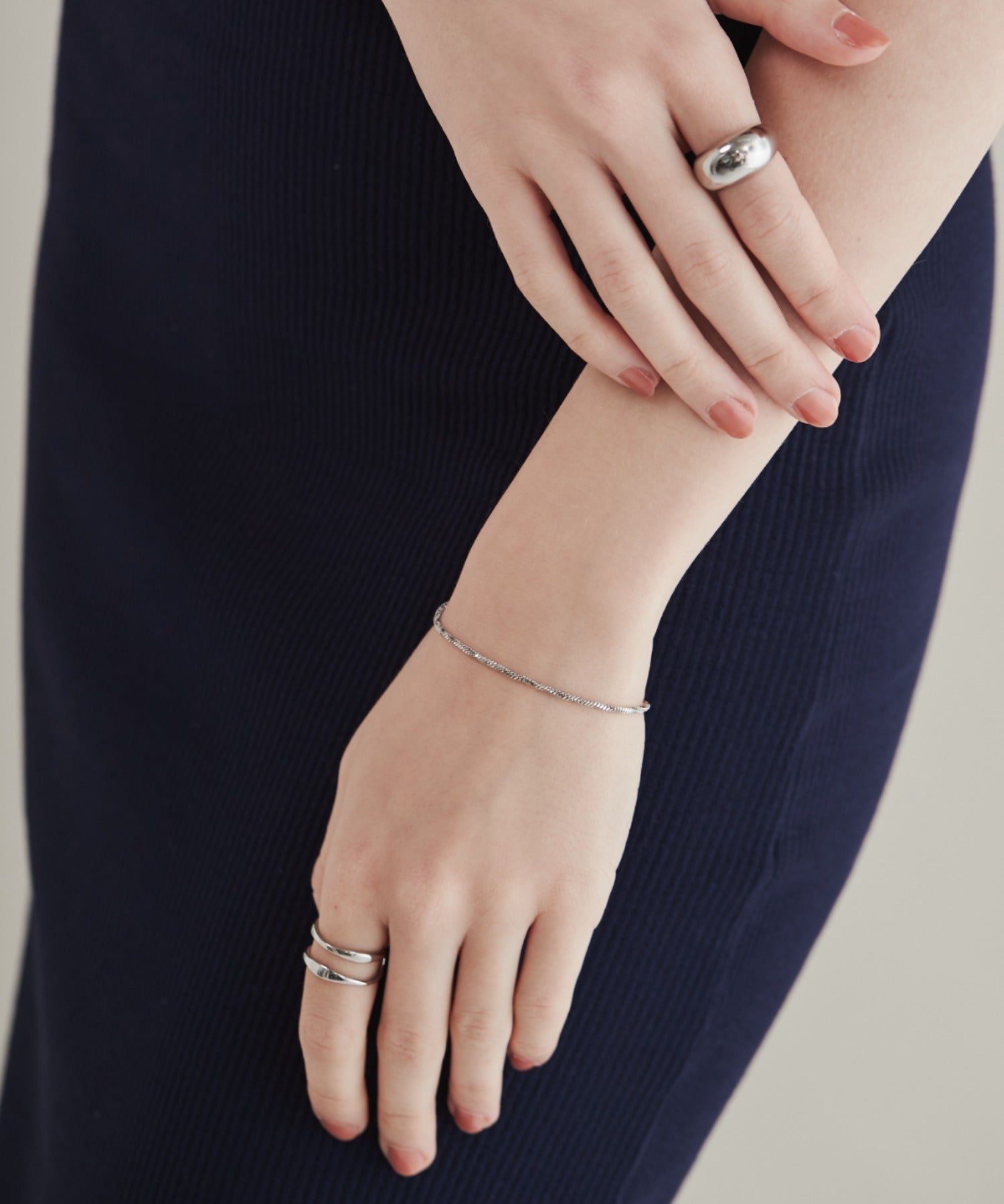 ciite' シーテ ブレスレット 【 金属アレルギー対応 】グリッターチェーンブレスレット サージカルステンレス