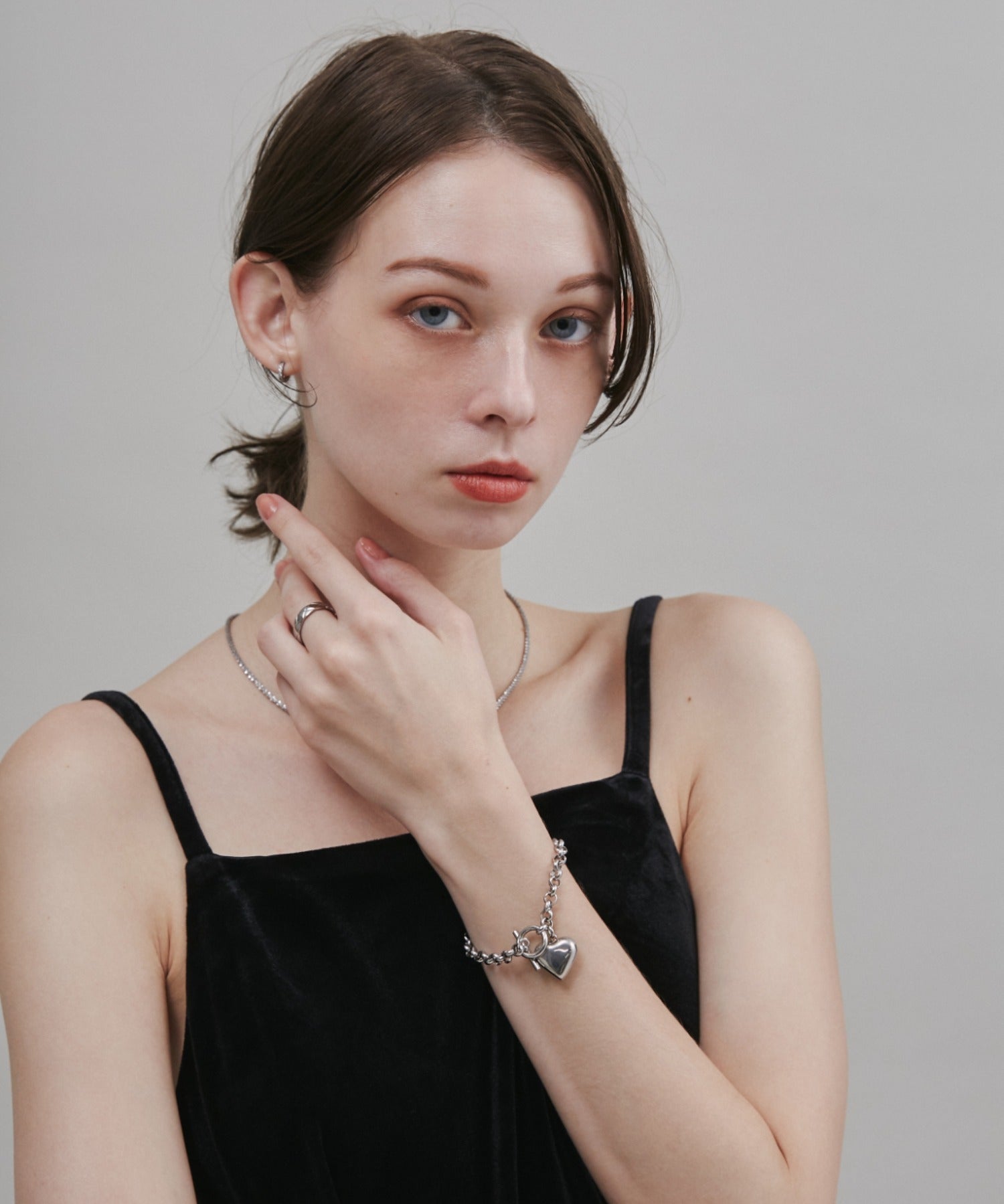 ciite' シーテ ブレスレット 【 金属アレルギー対応 】 ハートペンダント ブレスレット サージカルステンレス