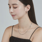 ciite' シーテ ネックレス 【 金属アレルギー対応 】 チェーンネックレス 2セット サージカルステンレス （38～43cm, 40～45cm）