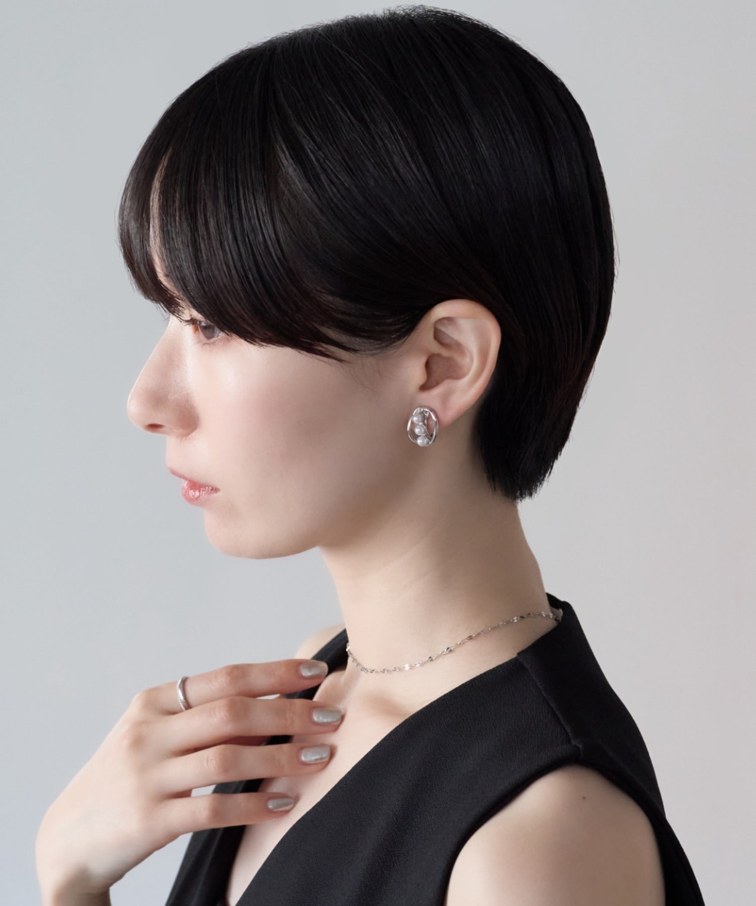 ciite' シーテ イヤリング シリコン付 デザインパール イヤリング