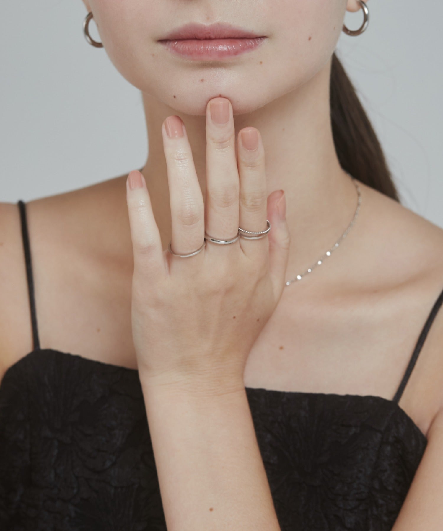 ciite' シーテ リング 【 金属アレルギー対応 】シンプルリング 4個セット サージカルステンレス