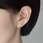 ciite' シーテ ピアス（両耳用） 【金属アレルギー対応】レクタングルバー ピアス