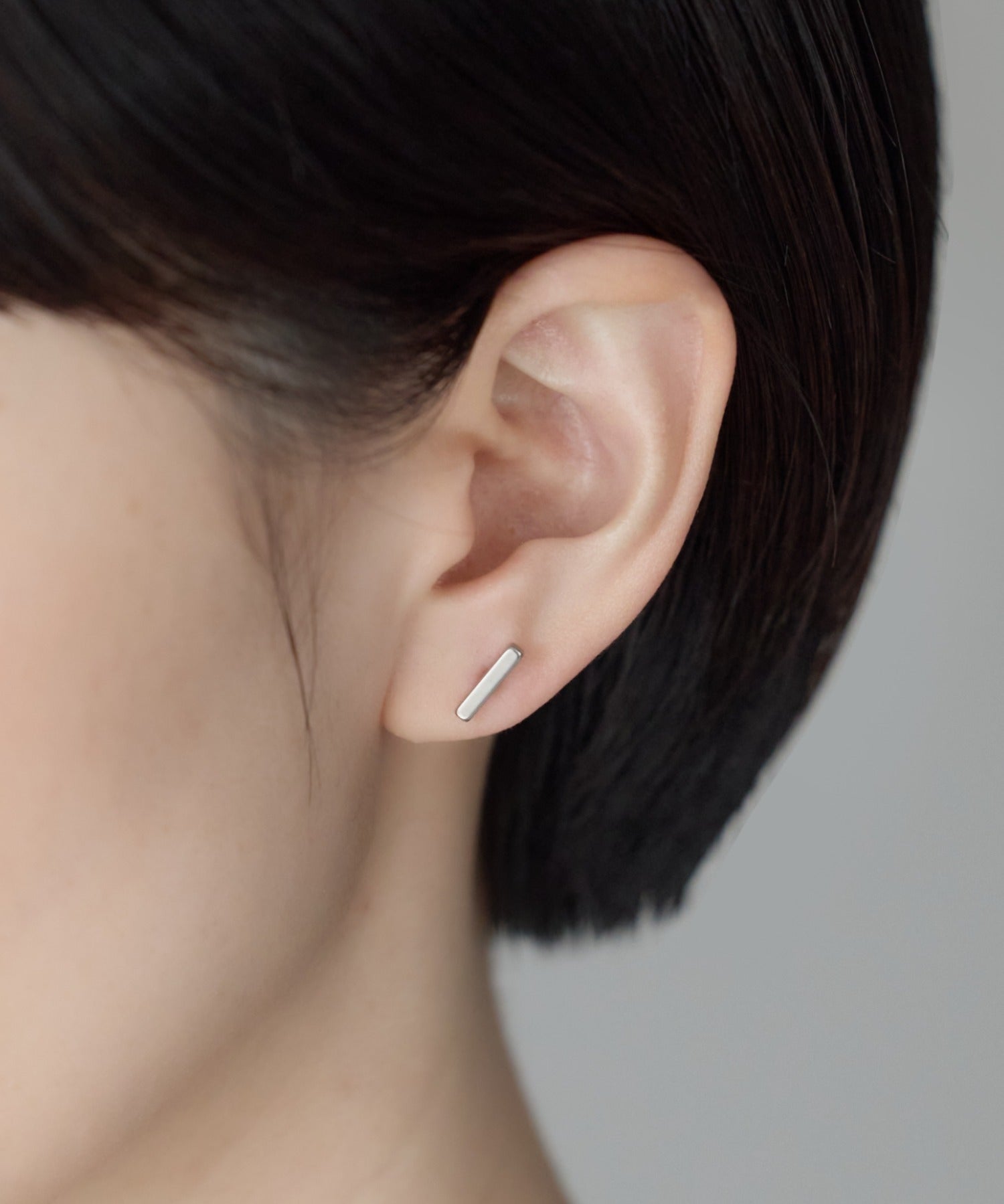 ciite' シーテ ピアス（両耳用） 【金属アレルギー対応】レクタングルバー ピアス