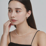 ciite' シーテ ネックレス 【 金属アレルギー対応 】 シンプルパールネックレス サージカルステンレス