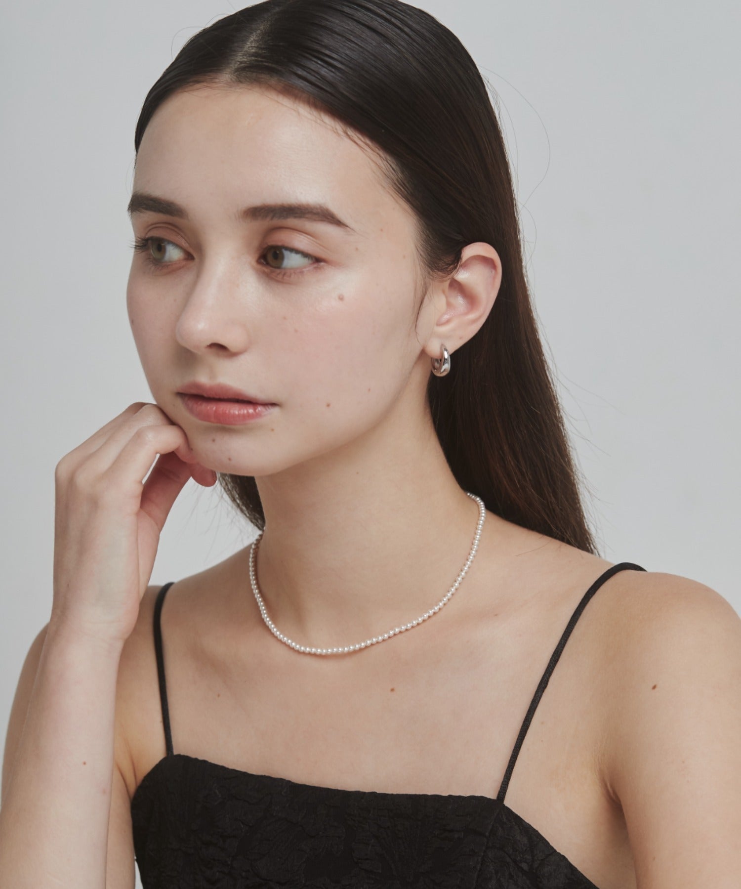 ciite' シーテ ネックレス 【 金属アレルギー対応 】 シンプルパールネックレス サージカルステンレス