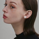 ciite' シーテ イヤリング 【 金属アレルギー対応 】 シンプルパールイヤリング サージカルステンレス (両耳用)