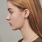 ciite' シーテ ピアス（両耳用） 【 金属アレルギー対応 】 ノットチェーンピアス サージカルステンレス (両耳用)