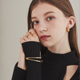 ciite' シーテ ブレスレット 【 金属アレルギー対応 】 2ラインバングル / ブレスレット サージカルステンレス