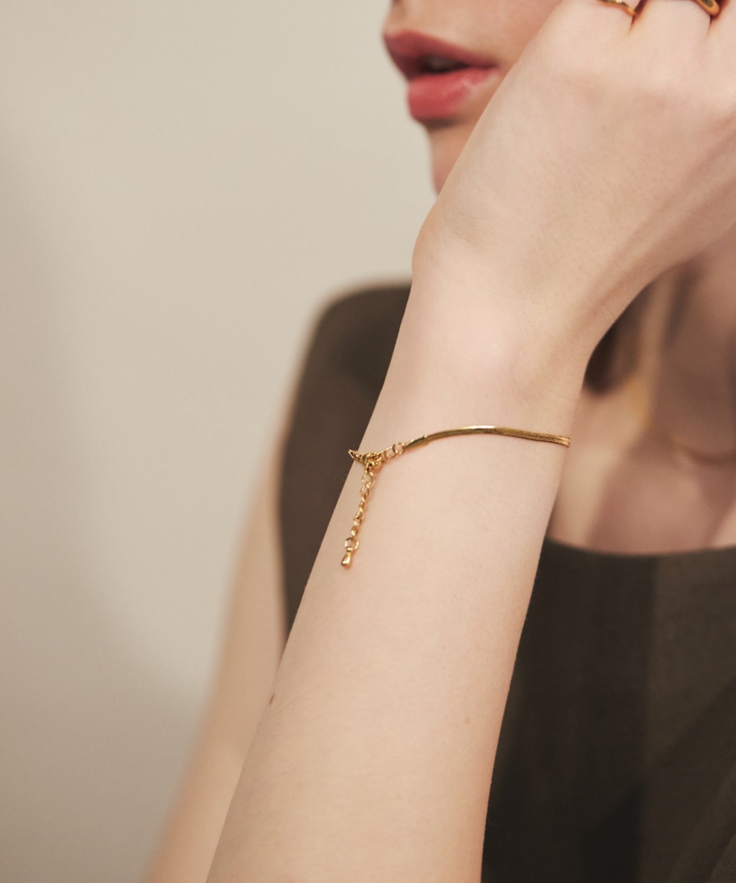 ciite' シーテ ブレスレット 【 金属アレルギー対応 】 2mm シンプルスネークチェーンブレスレット サージカルステンレス