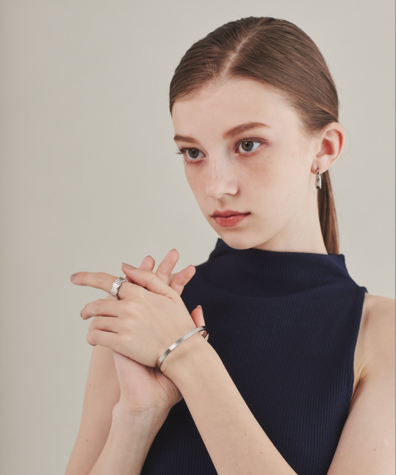 ciite' シーテ ブレスレット 【 金属アレルギー対応 】 シンプルバングル サージカルステンレス