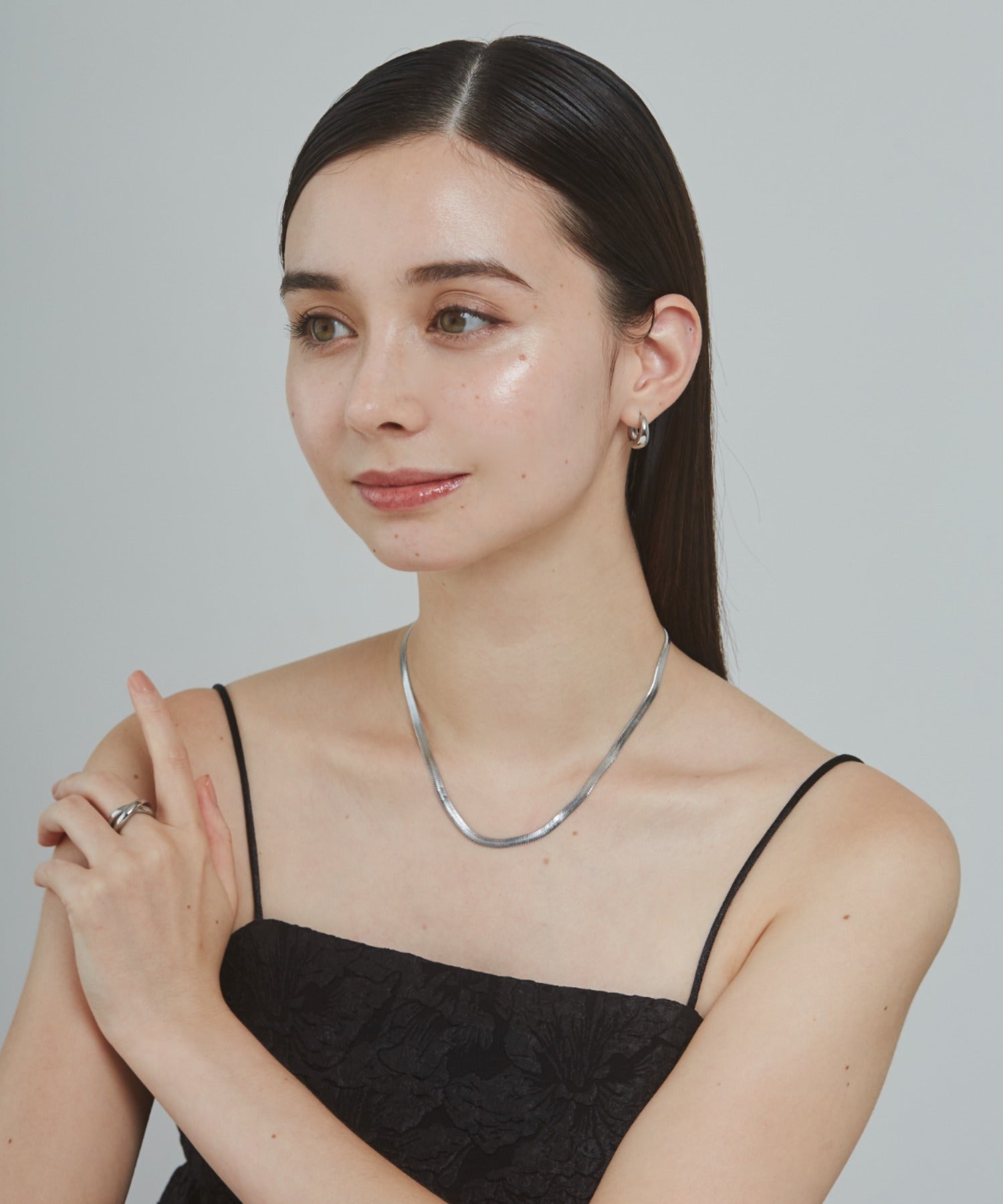 ciite' シーテ ネックレス 【 金属アレルギー対応 】 4mm スネークチェーンネックレス サージカルステンレス