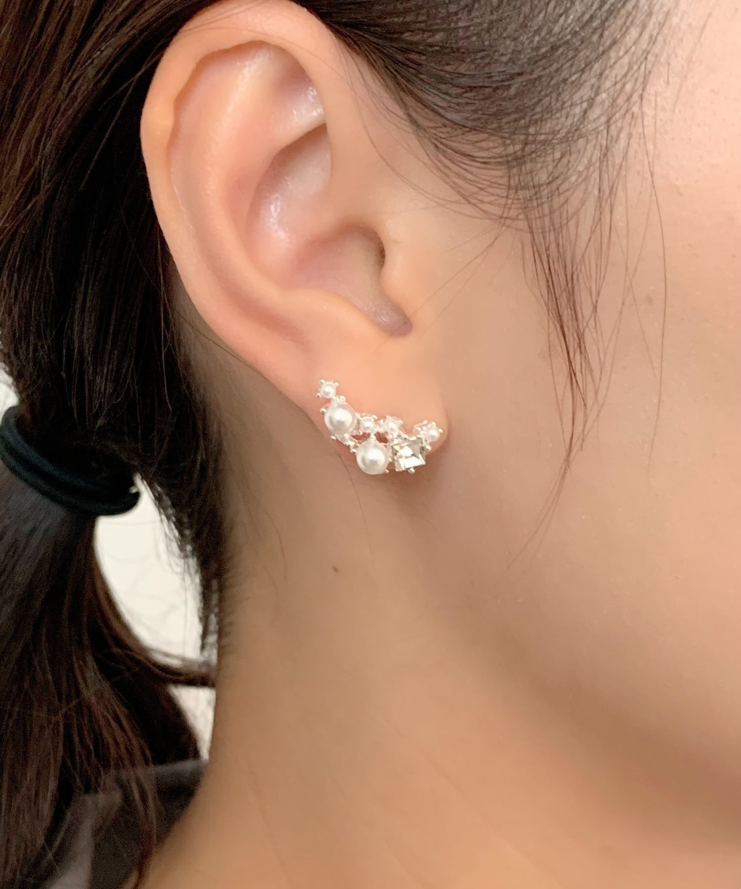 ciite' シーテ ピアス（両耳用） パールビジューピアス (両耳用)