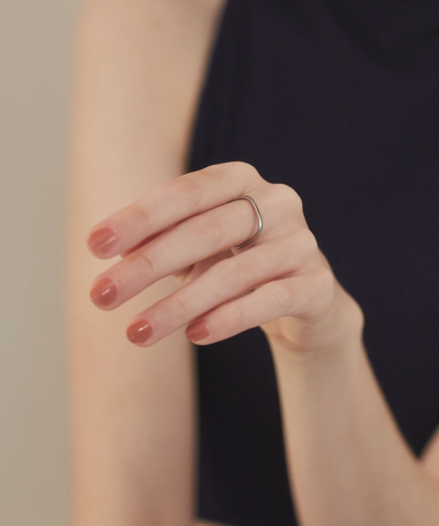 ciite' シーテ リング 【 金属アレルギー対応 】 シンプルビジューリング サージカルステンレス