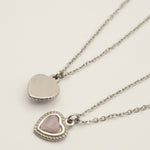 ciite' シーテ ネックレス 【 金属アレルギー対応 】 パステルカラー ハートネックレス サージカルステンレス