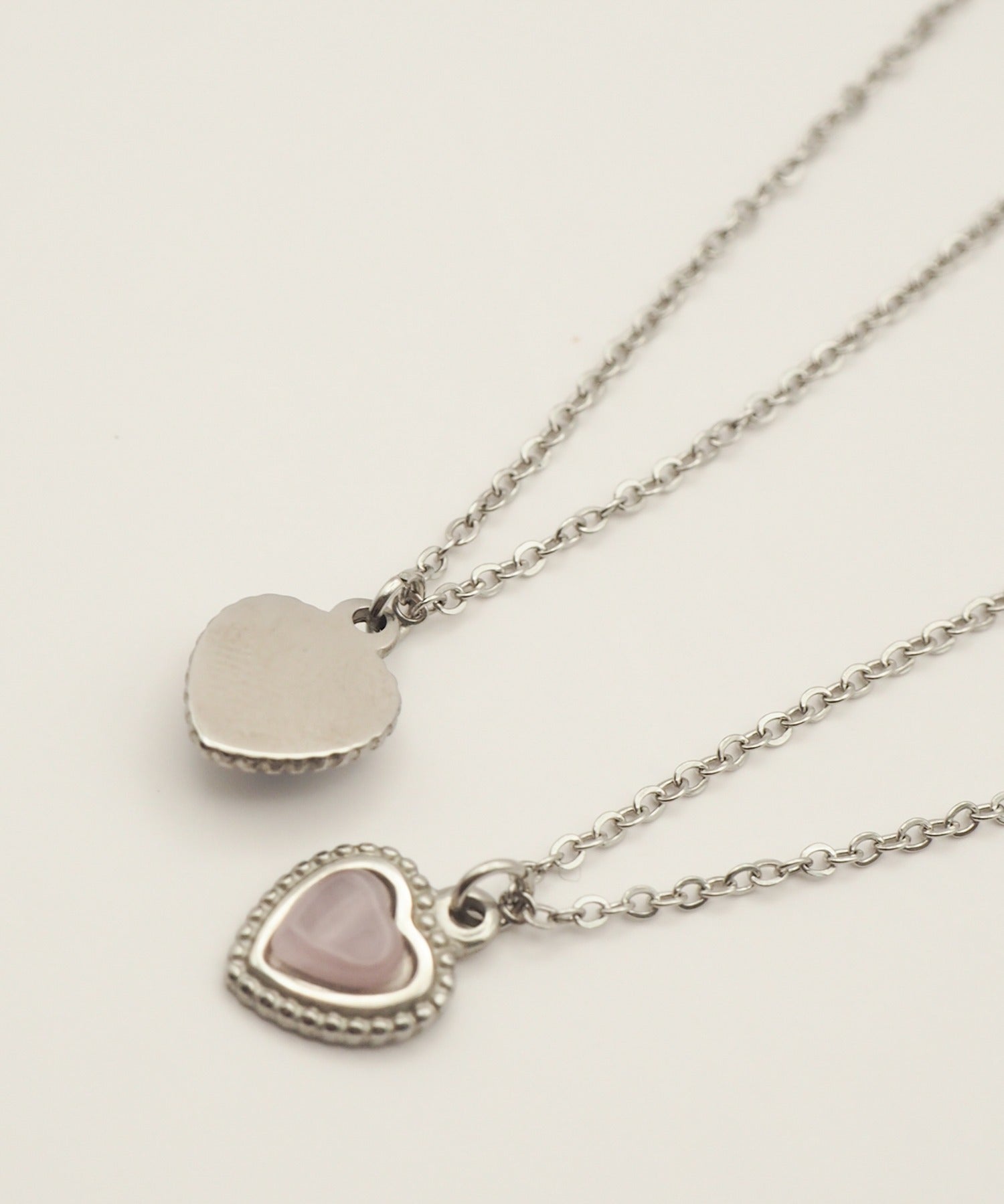 ciite' シーテ ネックレス 【 金属アレルギー対応 】 パステルカラー ハートネックレス サージカルステンレス