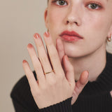 ciite' シーテ リング 【 金属アレルギー対応 】 シンプルビジューリング サージカルステンレス