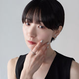 ciite' シーテ イヤリング シリコン付 デザインビジューパール イヤリング