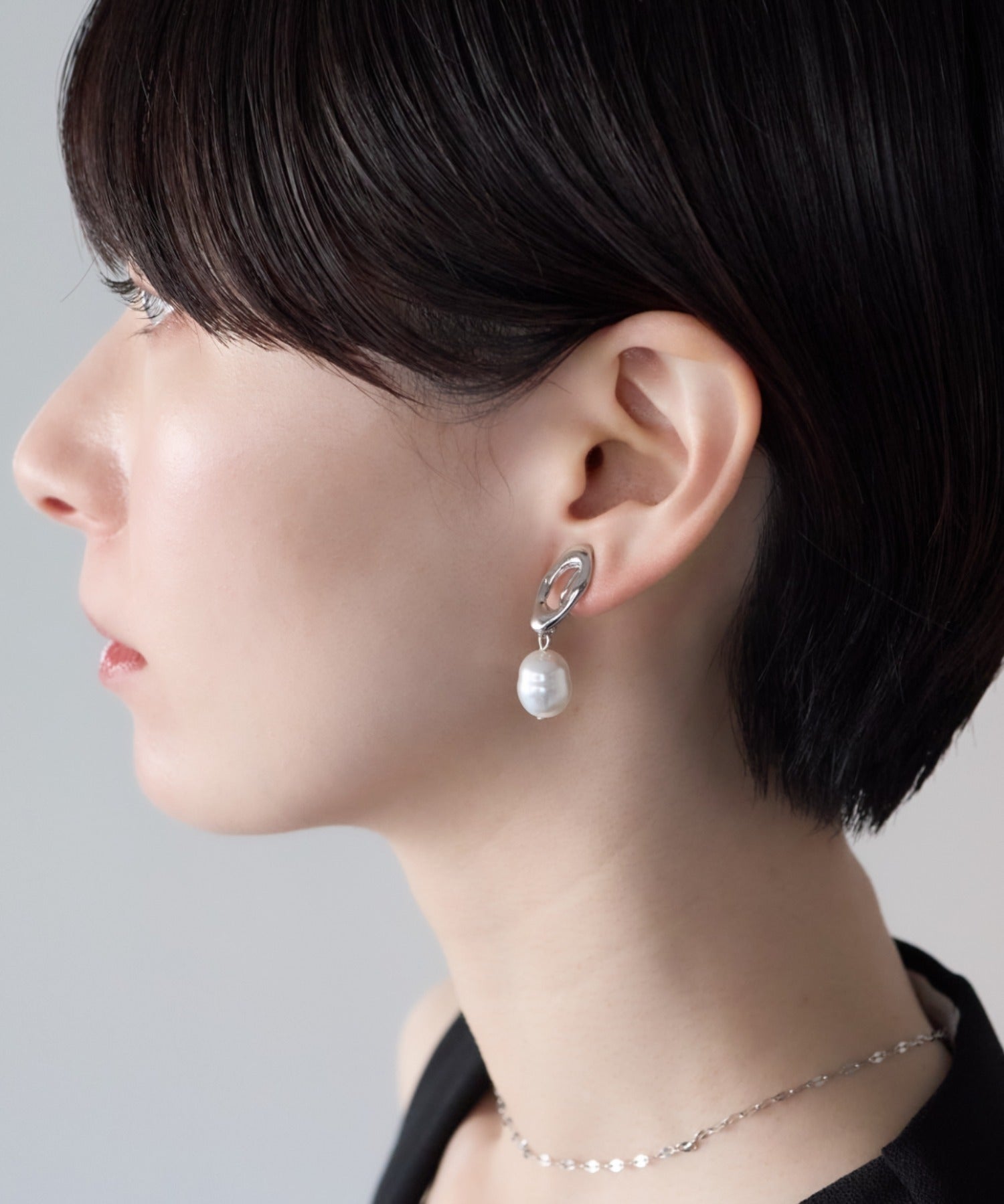 ciite' シーテ イヤリング シリコン付 デザインパール イヤリング