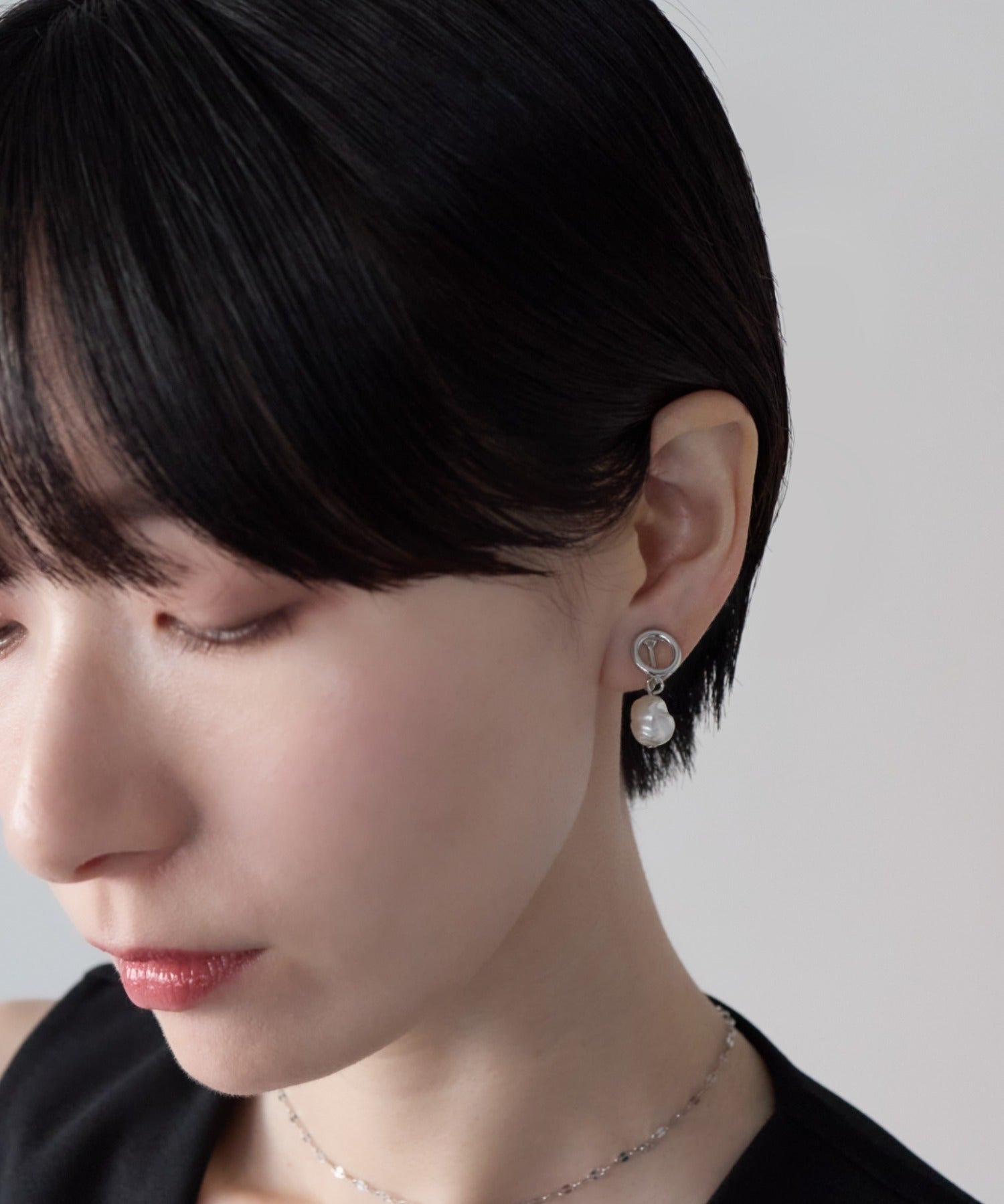 ciite' シーテ イヤリング シリコン付 デザインパール イヤリング