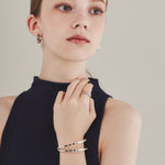 ciite' シーテ ブレスレット 【 金属アレルギー対応 】 2ラインバングル / ブレスレット サージカルステンレス