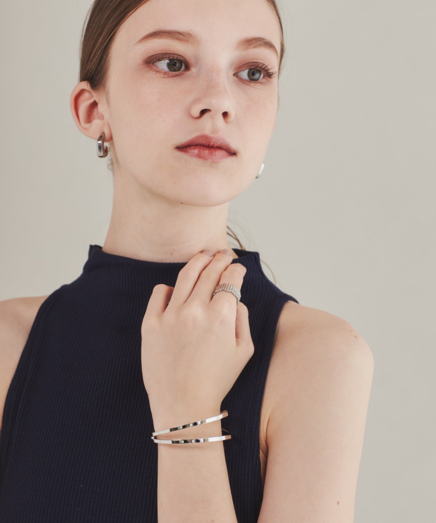 ciite' シーテ ブレスレット 【 金属アレルギー対応 】 2ラインバングル / ブレスレット サージカルステンレス