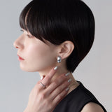ciite' シーテ イヤリング シリコン付 メタルデザイン イヤリング