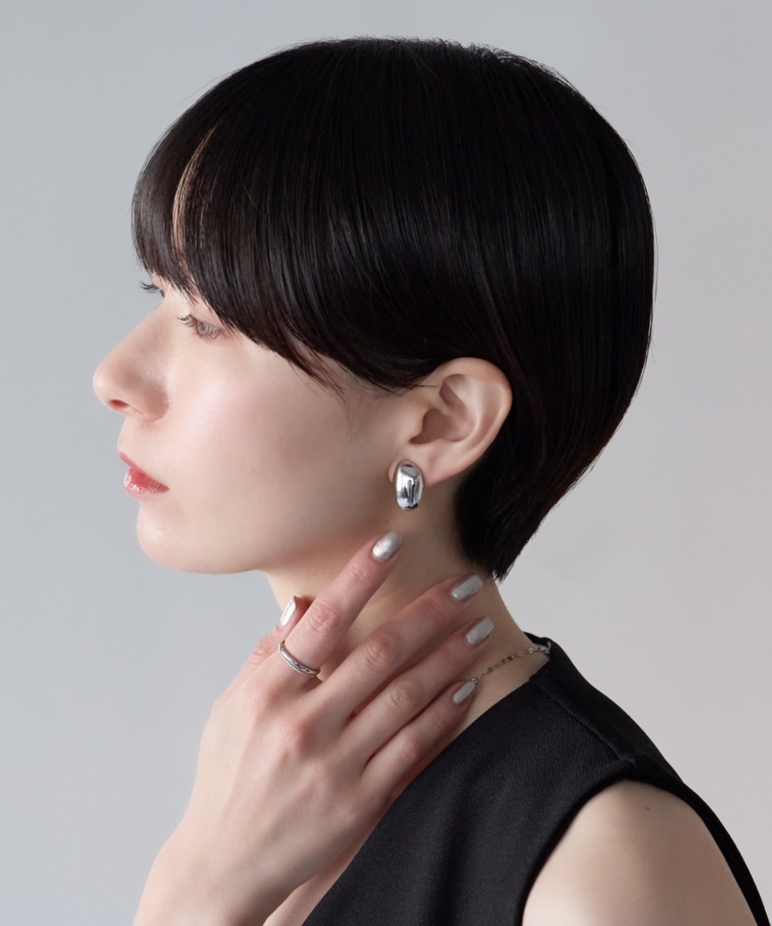 ciite' シーテ イヤリング シリコン付 メタルデザイン イヤリング