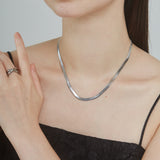 ciite' シーテ ネックレス 【 金属アレルギー対応 】 4mm スネークチェーンネックレス サージカルステンレス