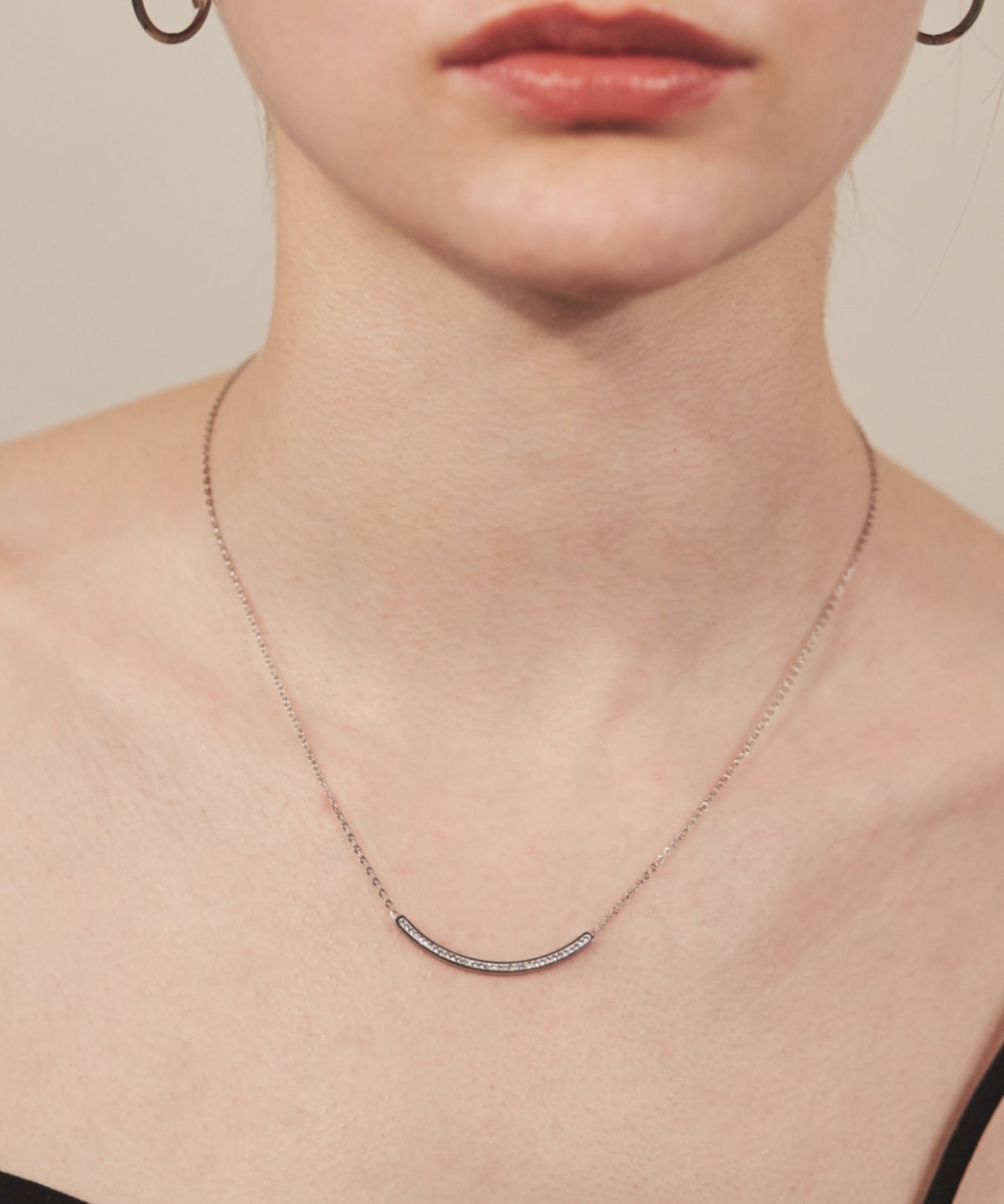 ciite' シーテ ネックレス 【 金属アレルギー対応 】 ビジューモチーフネックレス サージカルステンレス