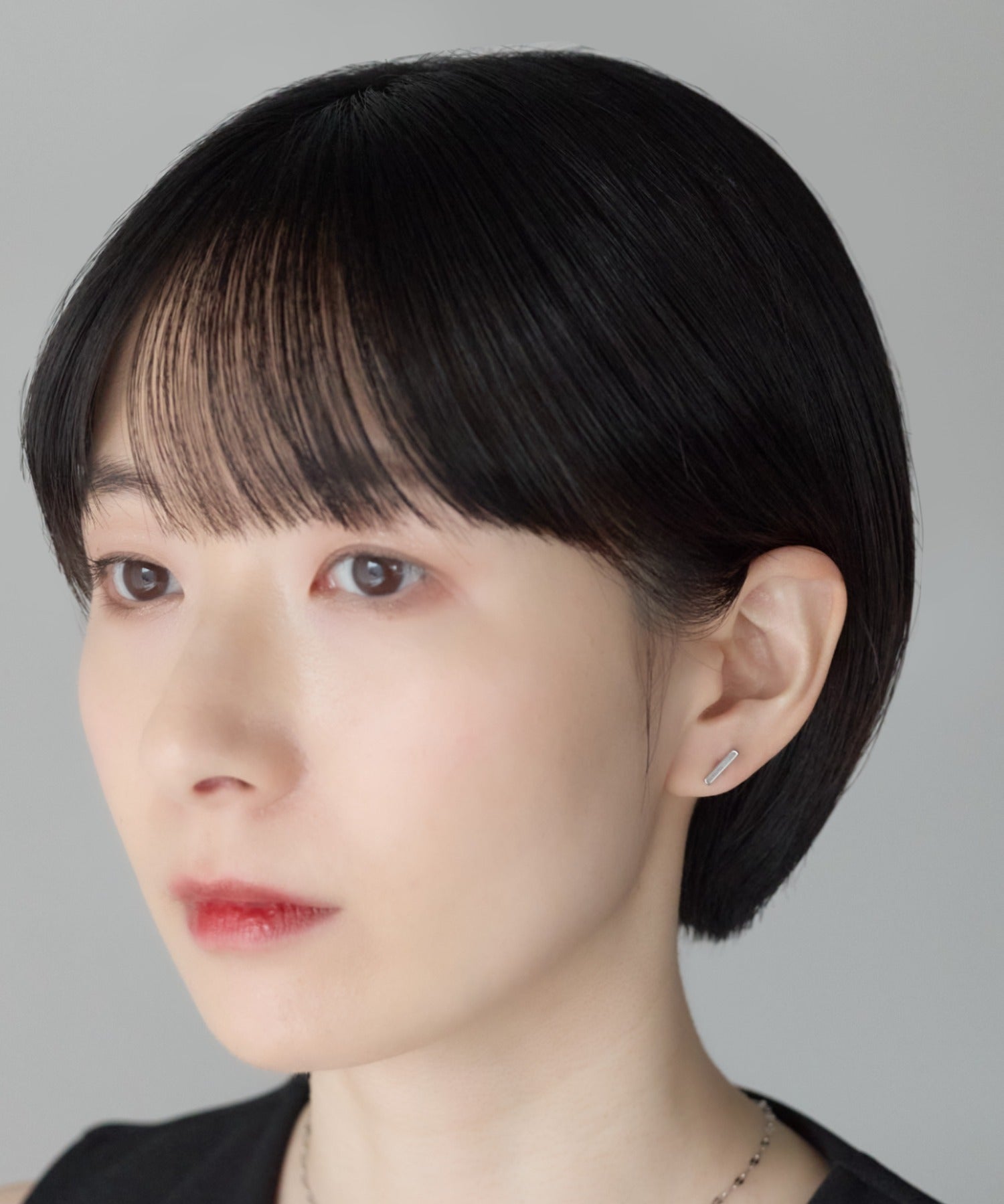 ciite' シーテ ピアス（両耳用） 【金属アレルギー対応】レクタングルバー ピアス
