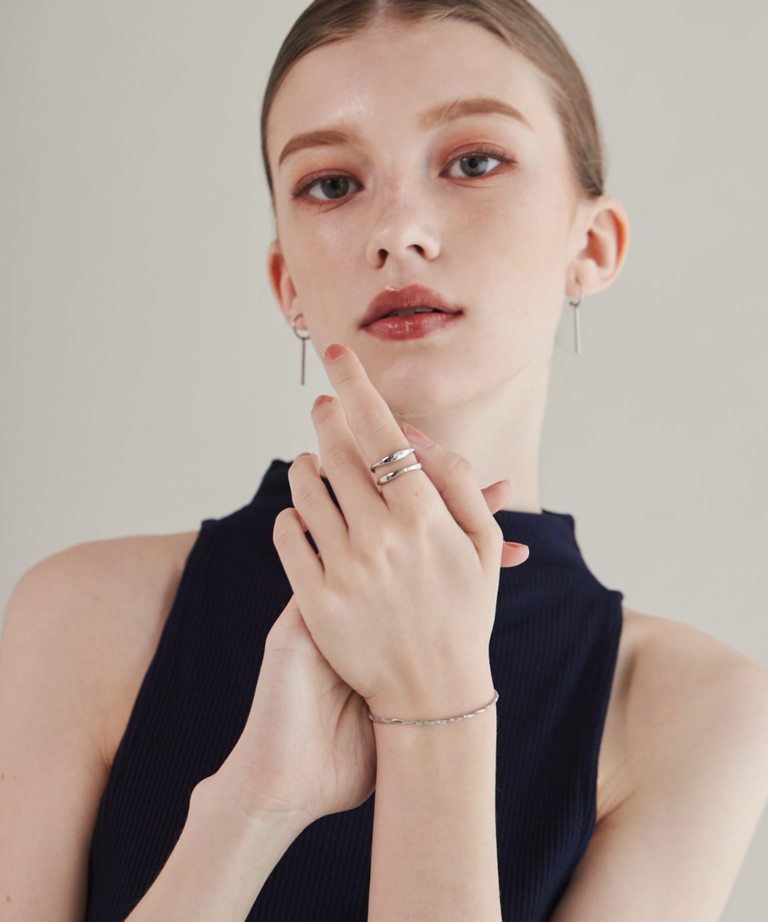 ciite' シーテ ブレスレット 【 金属アレルギー対応 】グリッターチェーンブレスレット サージカルステンレス