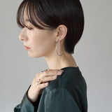 【 金属アレルギー対応 】 ハーフサークルピアス サージカルステンレス