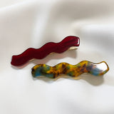 ciite' シーテ ヘアアクセサリー ウェーブデザインヘアピン 2個セット