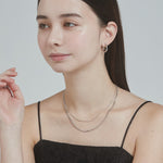 ciite' シーテ ネックレス 【 金属アレルギー対応 】 チェーンネックレス 2セット サージカルステンレス （38～43cm, 40～45cm）