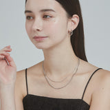 ciite' シーテ ネックレス 【 金属アレルギー対応 】 チェーンネックレス 2セット サージカルステンレス （38～43cm, 40～45cm）